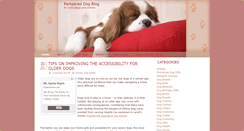 Desktop Screenshot of pampereddogblog.com