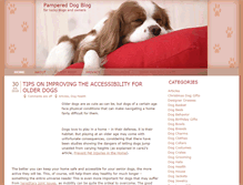 Tablet Screenshot of pampereddogblog.com